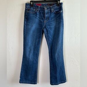 Adriano Goldschmied (AG) the Elite Dark Wash Preppy Straight Jeans Sz 27R
